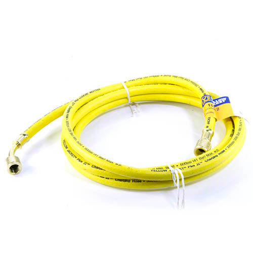 Yellow Jacket 18212 12", Yellow, 3/8" straight x 3/8" 45°, PLUS II BÂ