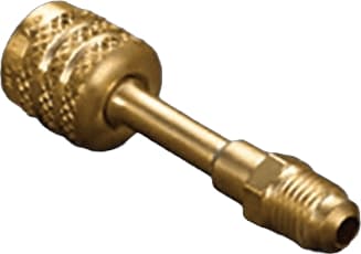 Yellow Jacket 19124 A2L Adapter, 1/4" LH Female Flare x 1/4" RH Male Flare, Straight HVAC Refrigerant Tank Adapter
