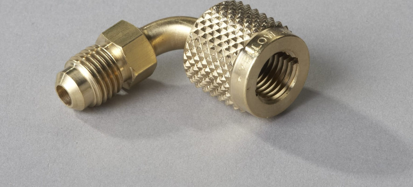 Yellow Jacket 19201 1/4" Female QC 90° x 1/4" Male flare