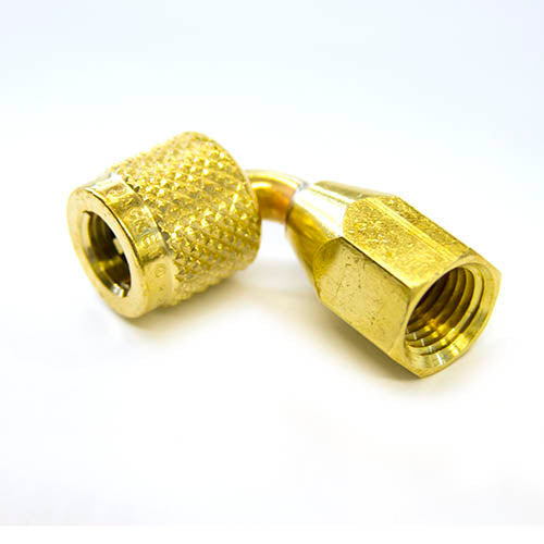 Yellow Jacket 19218 1/4" Fe. QC 90° x 1/4" NPT Fe.