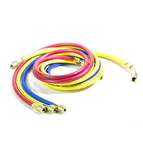 Yellow Jacket 21990 60" RYB Standard Fitting (1) 60" Y 3/8" 45° Quick Coupler