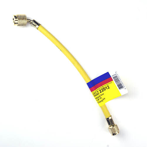 Yellow Jacket 22012 12", Yellow, PLUSÂ II 1/4" hose with SealRight fitting