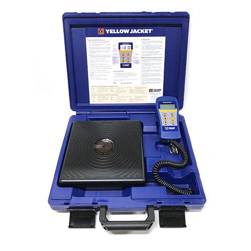 Yellow Jacket 68816 Electronic Charging Scale, 100V, Metric Programmable, 100 kg (220 lb) Max Capacity