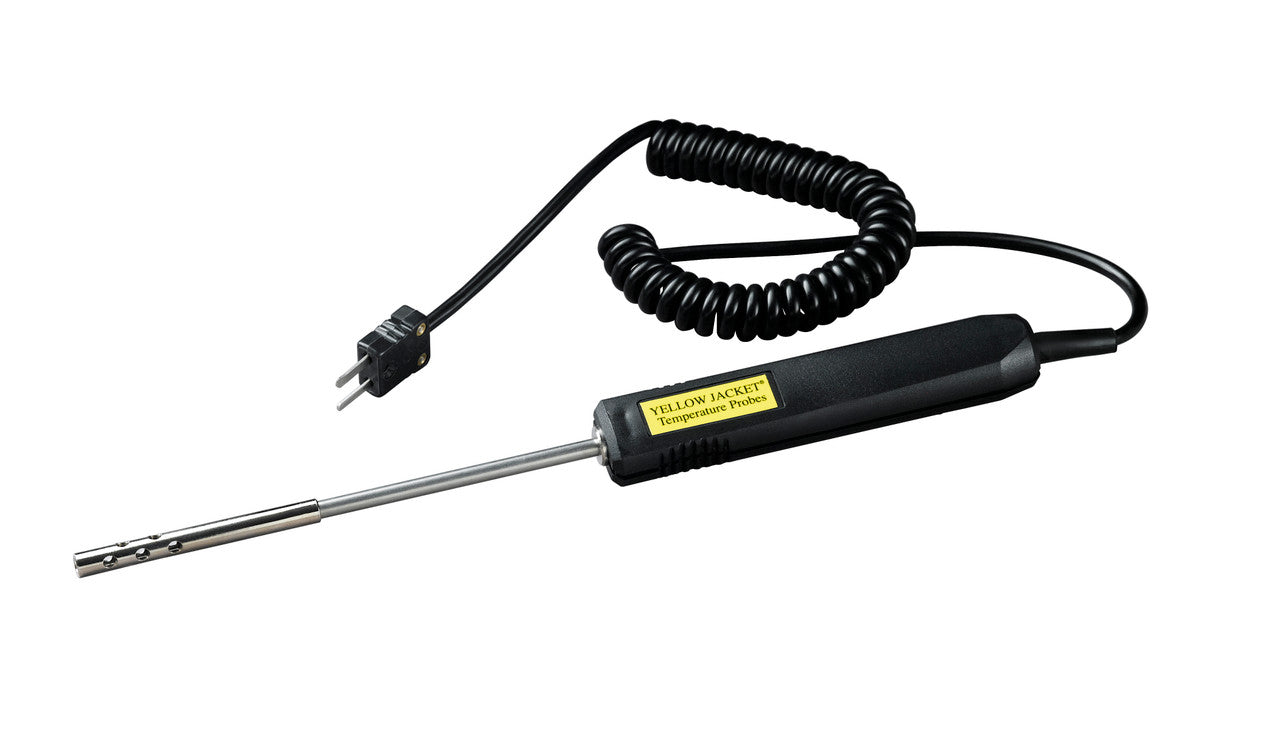 Yellow Jacket 69215 Type-K Air Probe, 4 ft, 1112°F/600°C Max Temp, Fast 5-Second Response