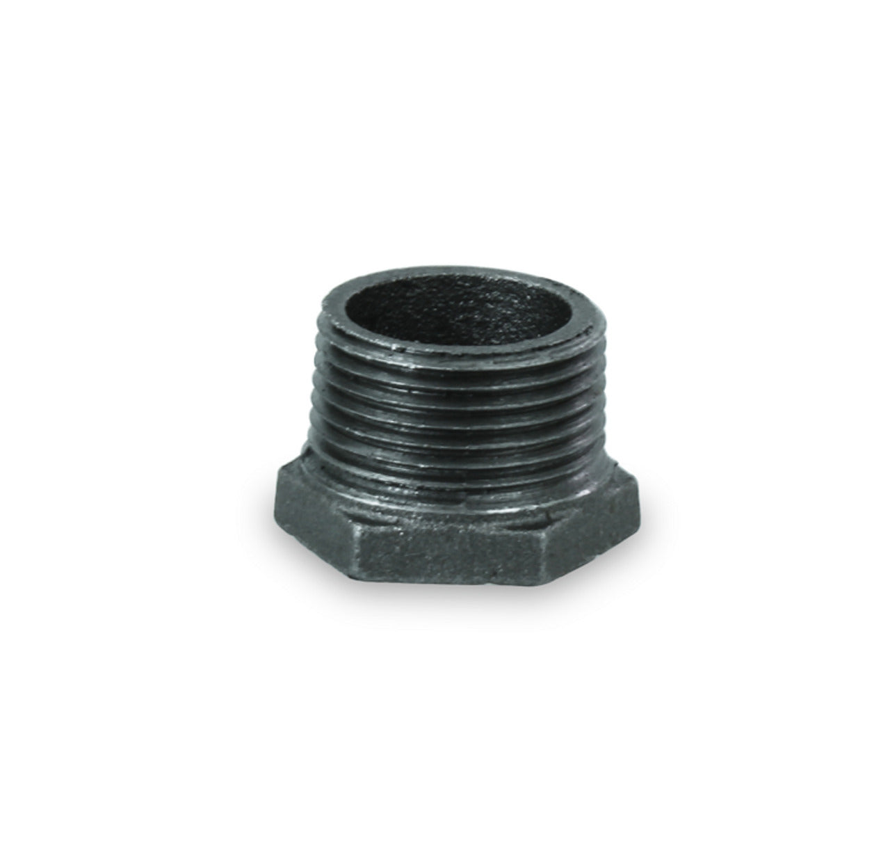 Everflow BMBU0121 1/2 x 1/4 Hex Bushing Black Malleable