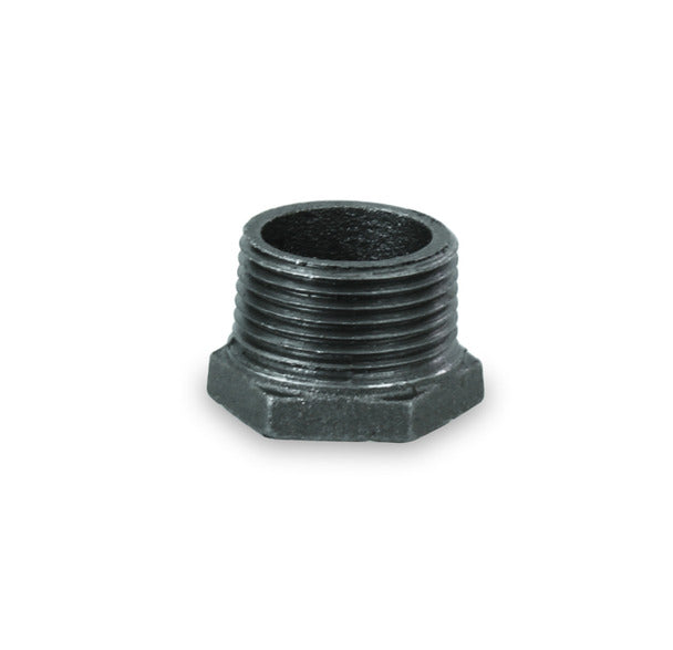 Everflow BMBU1140 1-1/4 x 1/8 Hex Bushing Black Malleable