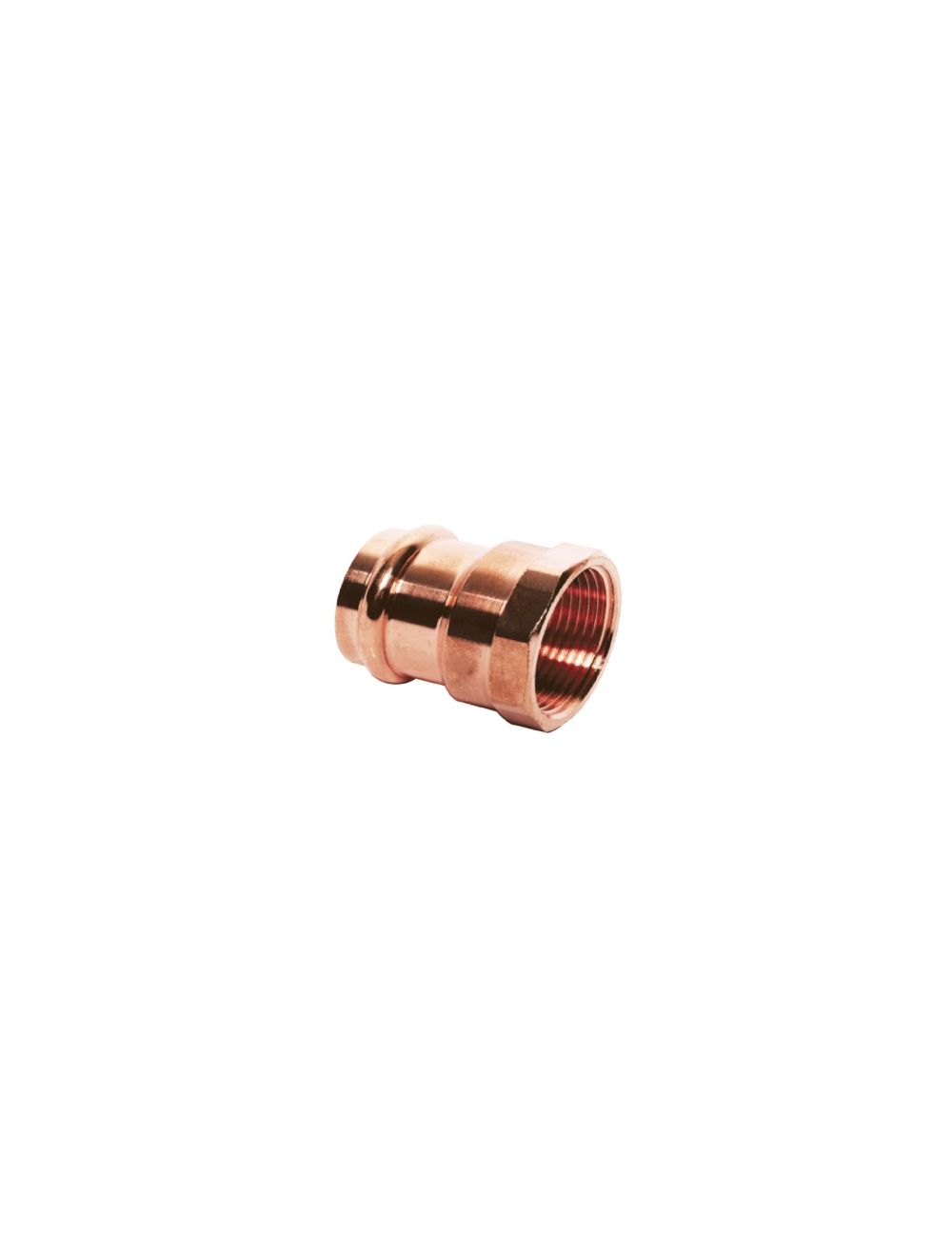Everflow PCFA1115 1 1/4 x 1 1/2 Copper Female Adapter, P x FPT, 1-1/4'' x 1-1/2''
