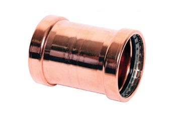 Everflow PPCL0400 4 Copper Coupling - No Stop, P x P, 4'' x 4''