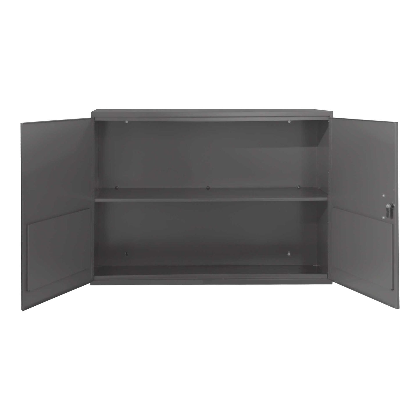 Durham 060-95-WFS WALL MOUNTABLE, STORAGE CABINET,1 SHELF, DOOR POCKETS, LOCKABLE, 33-3/4 X 11-7/8 X 23-7/8