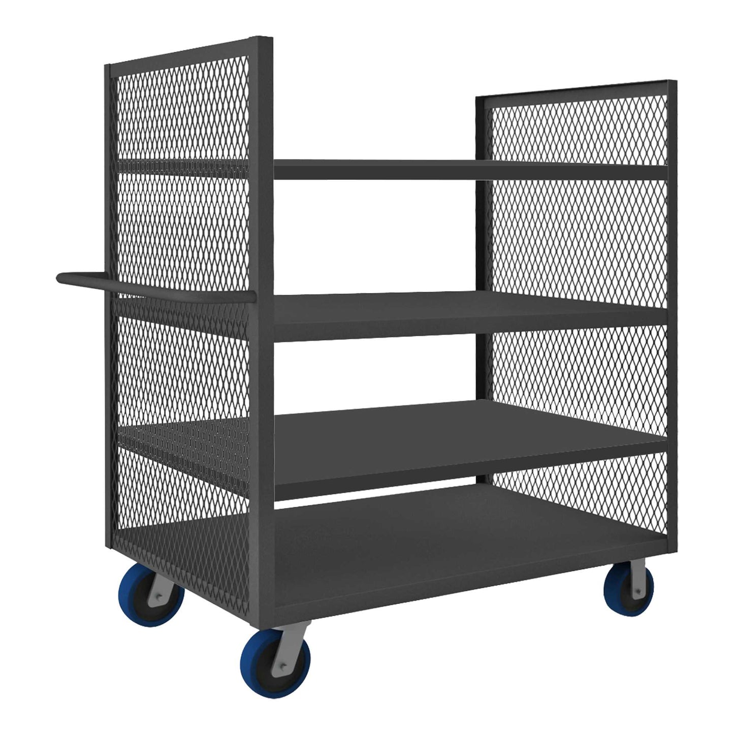 Durham 2SPT-EX3060-4-2K-6PU-95 2 SIDED MESH TRUCK, 4 SHELVES