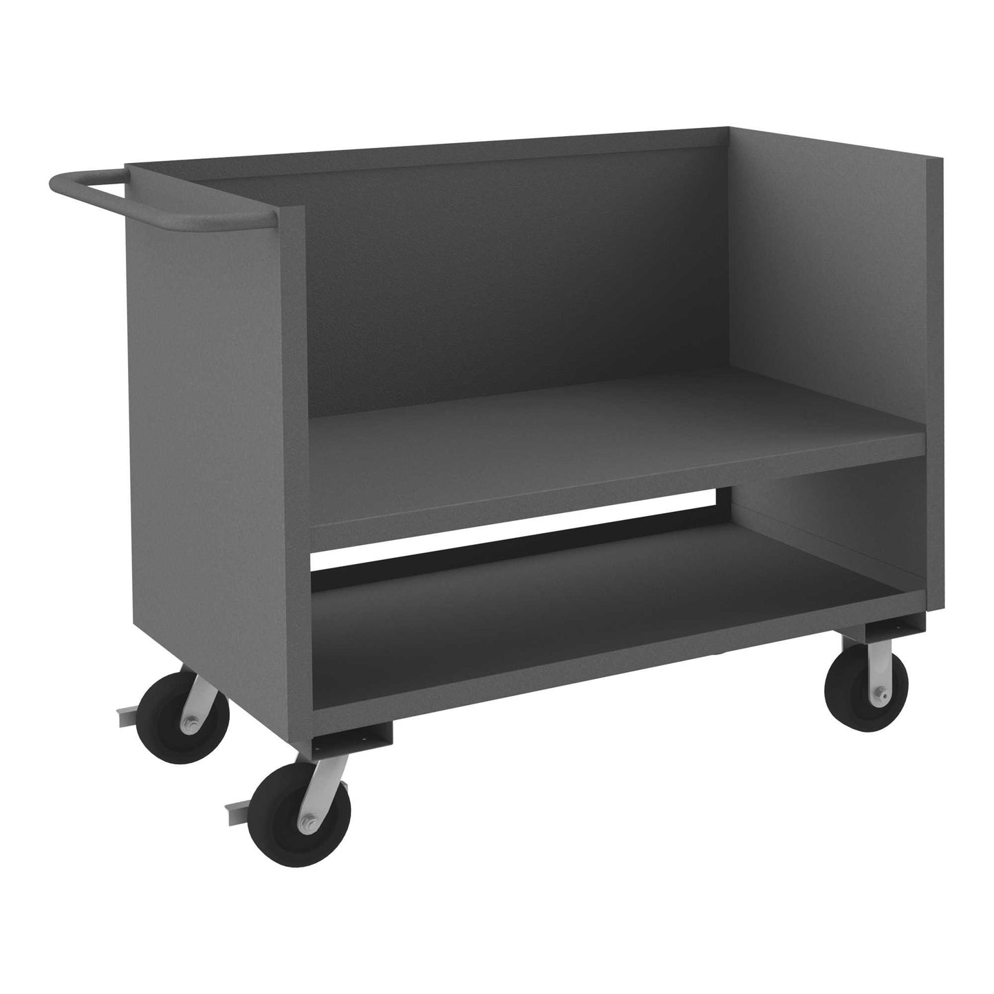 Durham 3SLT-2448-2K-95 3 SIDED LOW DECK TRUCK, SOLID SIDES, 24 X 48, 2000 LBS. CAPACITY