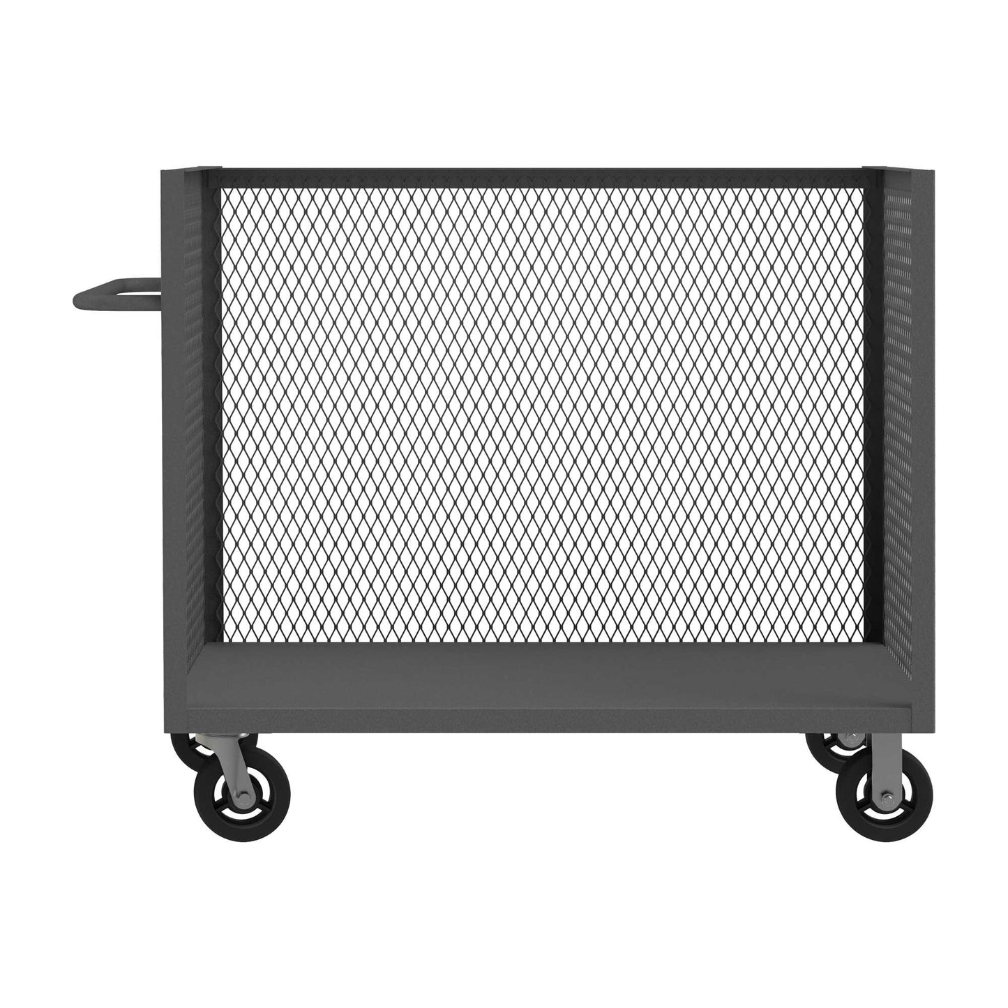 Durham 3ST-EX304845-8MR-95 3 SIDED MESH TRUCK, 1 BASE SHELF, 30 X 48