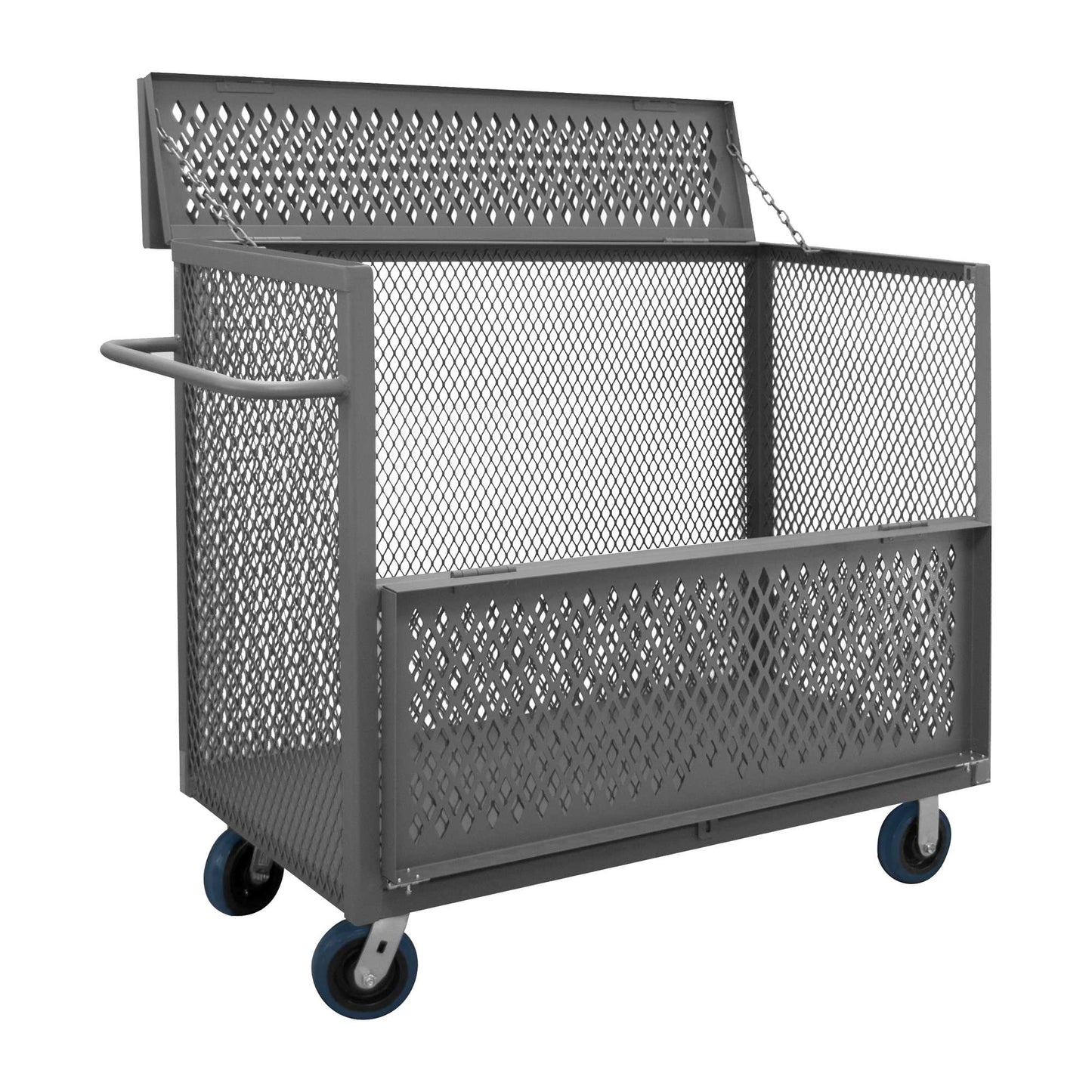 Durham 3STDGT-EX2448-6PU-95 3 SIDED MESH TRUCK, DROP GATE AND TOP, 24 X 48