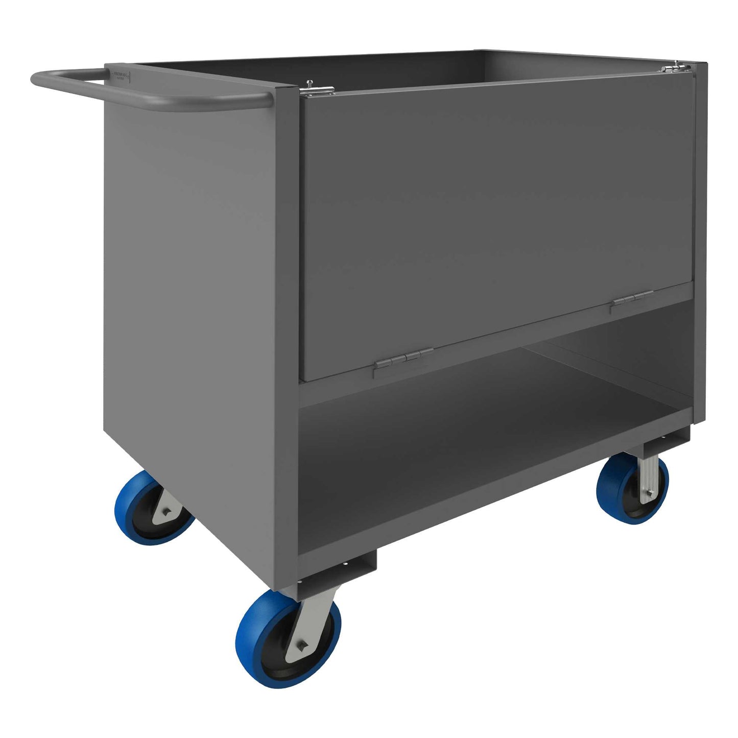Durham 4STEDG-SM-2436-6PU-95 4 SIDED SOLID BOX TRUCK, DROP GATE, 36 X 24