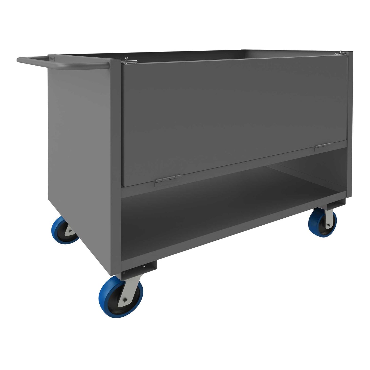 Durham 4STEDG-SM-3048-6PU-95 4 SIDED SOLID BOX TRUCK, DROP GATE, 48 X 30