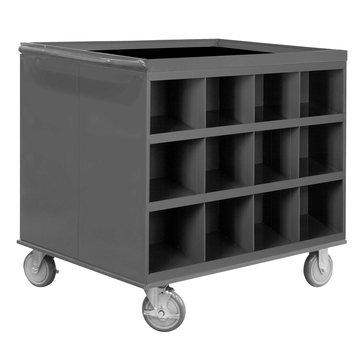 Durham 663-95 2 SIDED STOCK CART, 24 BIN OPENINGS, 34 X 24 X 30