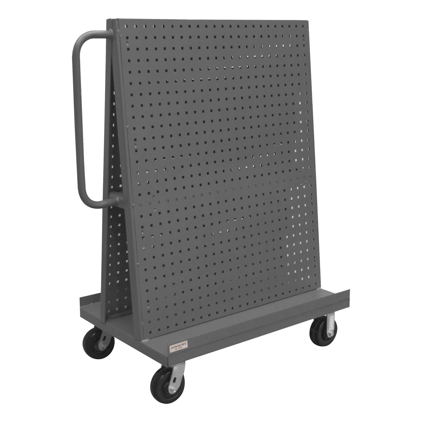 Durham AF-243652-PBS60-5PH-95 A-FRAME TRUCK, PEGBOARD PANELS, GRAY, 24 X 42-1/2 X 52