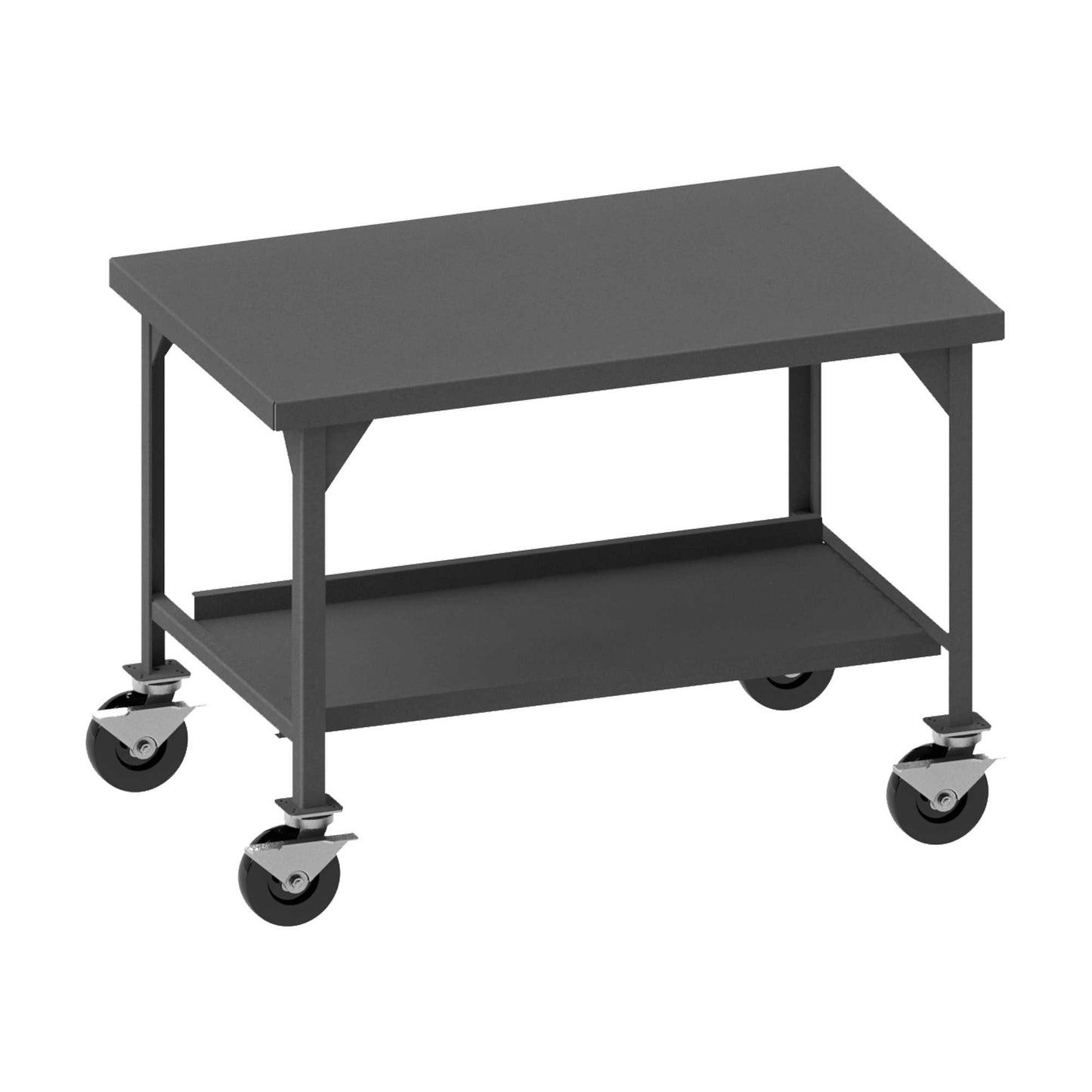 Durham HDWBM-3672-8PHSB-95 HEAVY DUTY, MOBILE WORKBENCH WITH SIDE BRAKES, 72 X 36