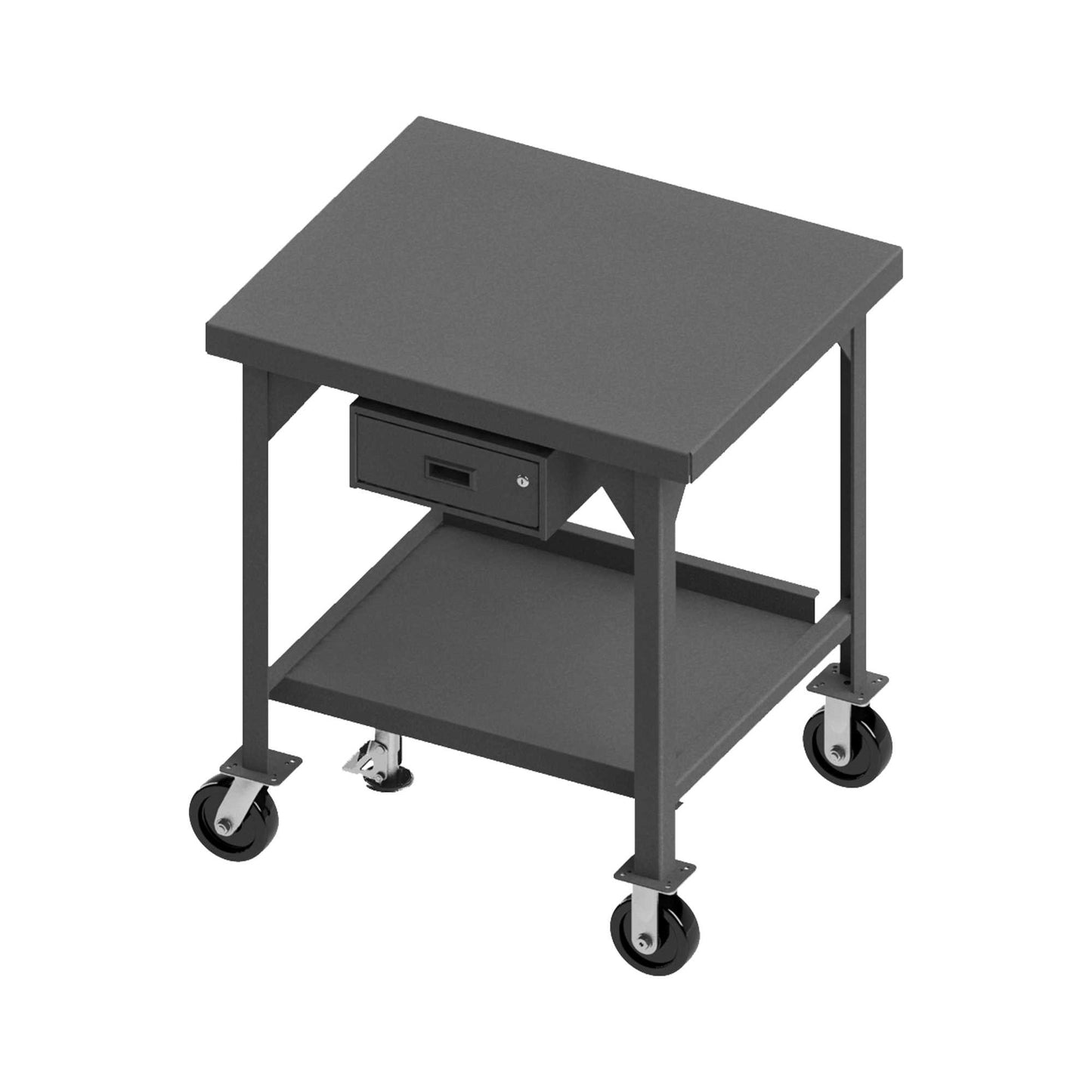Durham HDWBMFL-3060-6PH-177-95 HEAVY DUTY, MOBILE WORKBENCH WITH FLOOR LOCK, 1 DRAWER, 60 X 30