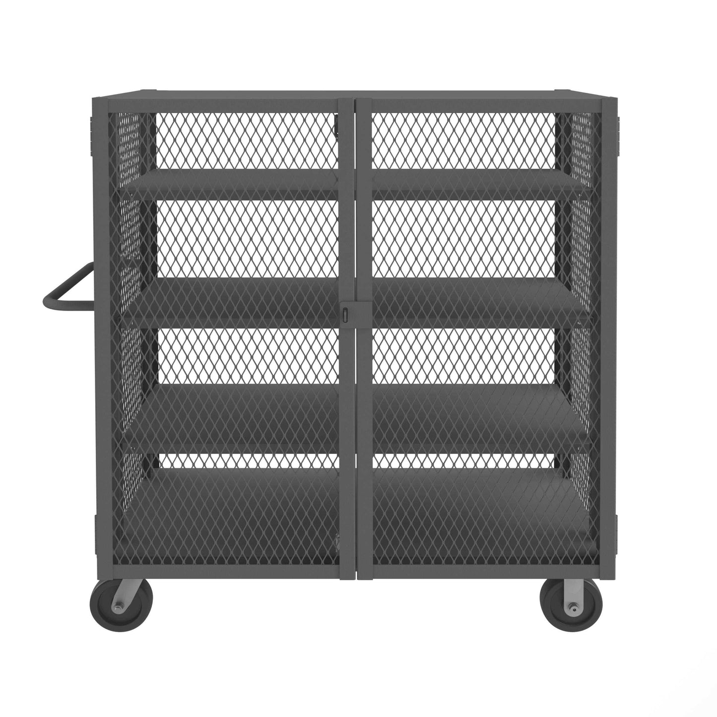 Durham HTL-3048-DD-3AS-95 MESH TRUCK, 3 ADJUSTABLE SHELVES, 30 X 48, 2000 LBS. CAPACITY