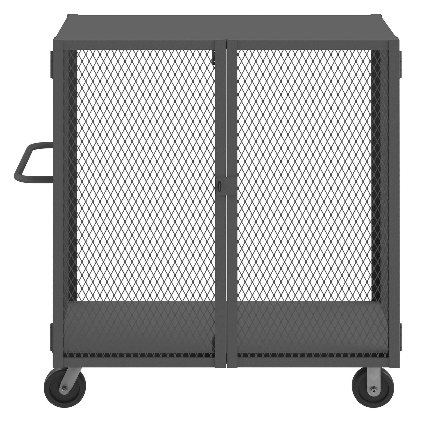 Durham HTL-3048-DD-95 CAGE TRUCK, LOW DECK, PAD LOCKABLE, 30 X 48, 2000 LBS. CAPACITY