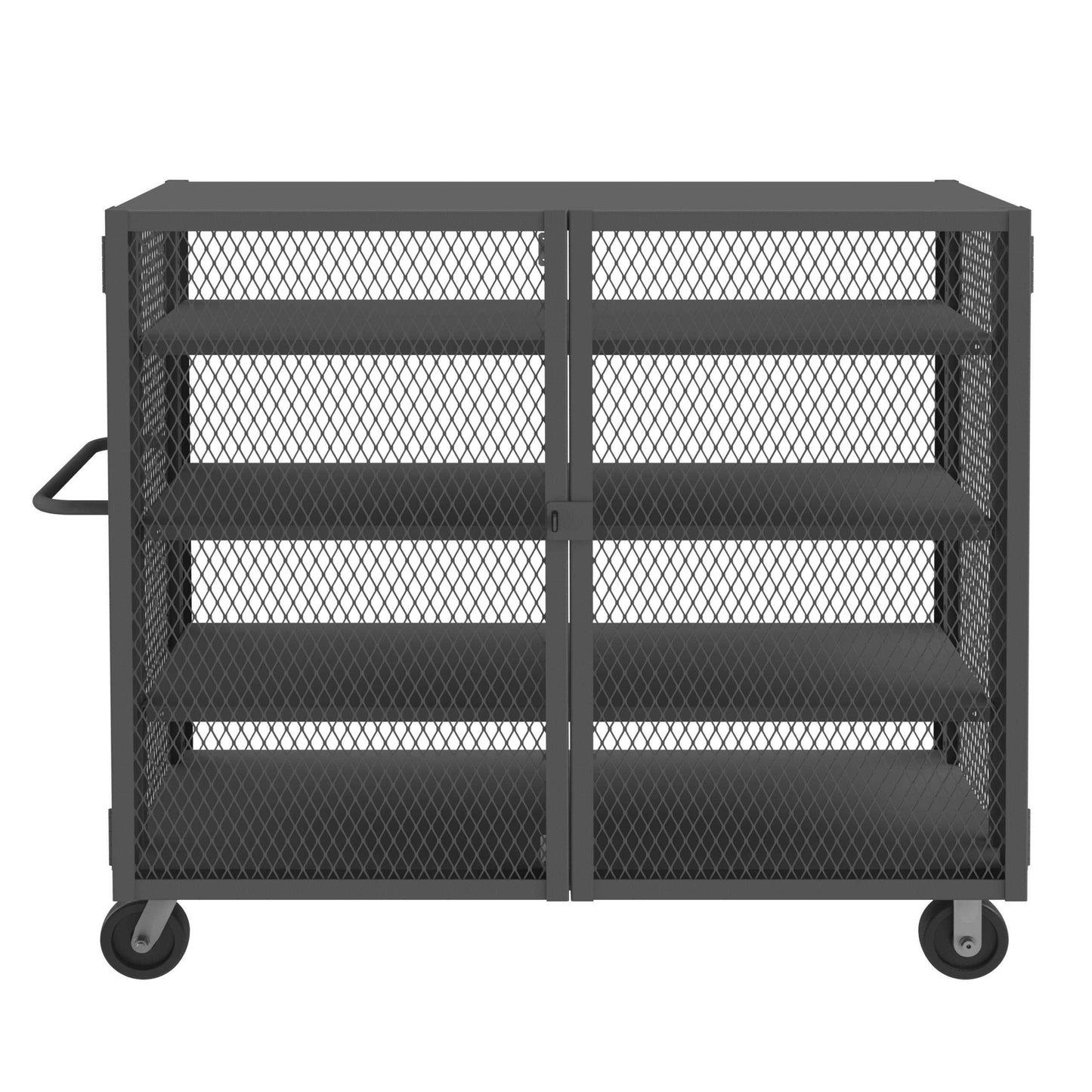 Durham HTL-3060-DD-3AS-95 MESH TRUCK, 3 ADJUSTABLE SHELVES, 30 X 60, 2000 LBS. CAPACITY