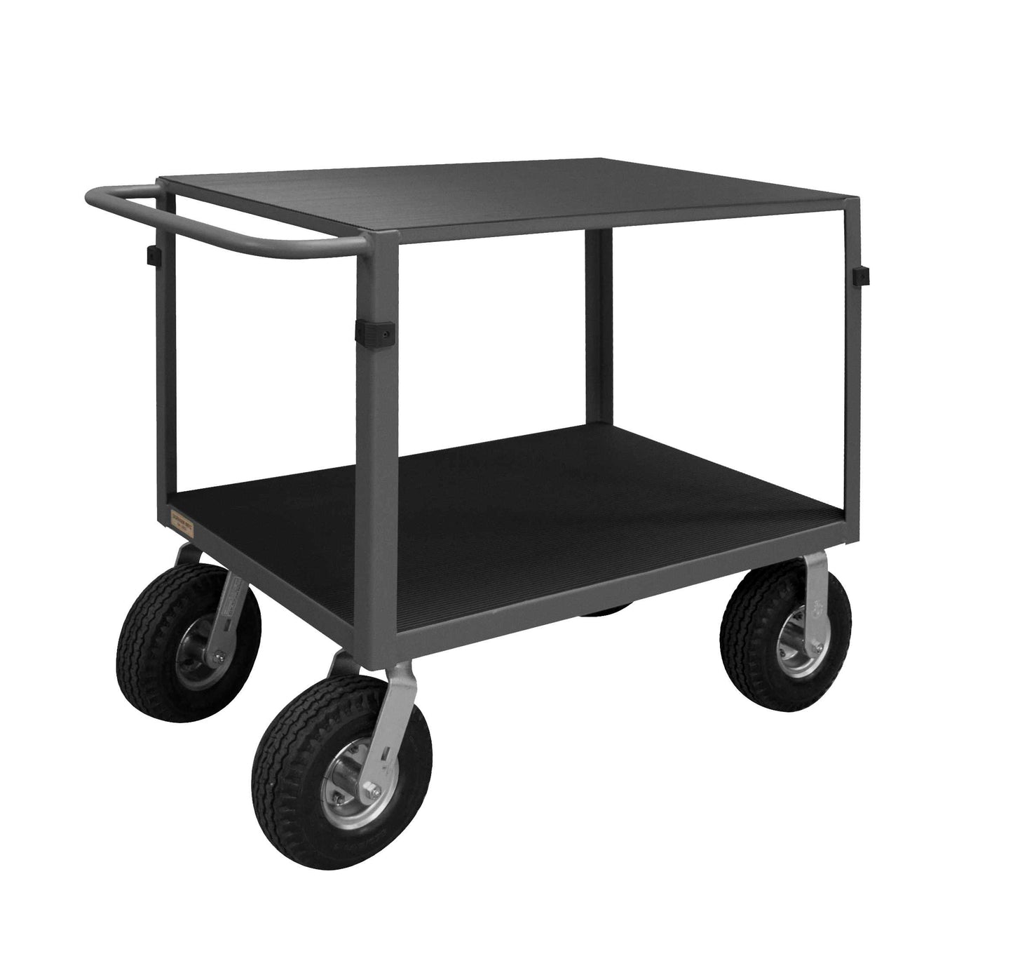 Durham IC243610PN95 INSTRUMENT CART, 2 SHELVES, 24 X 36, 4 BUMPER CORNERS, WOOD PANEL