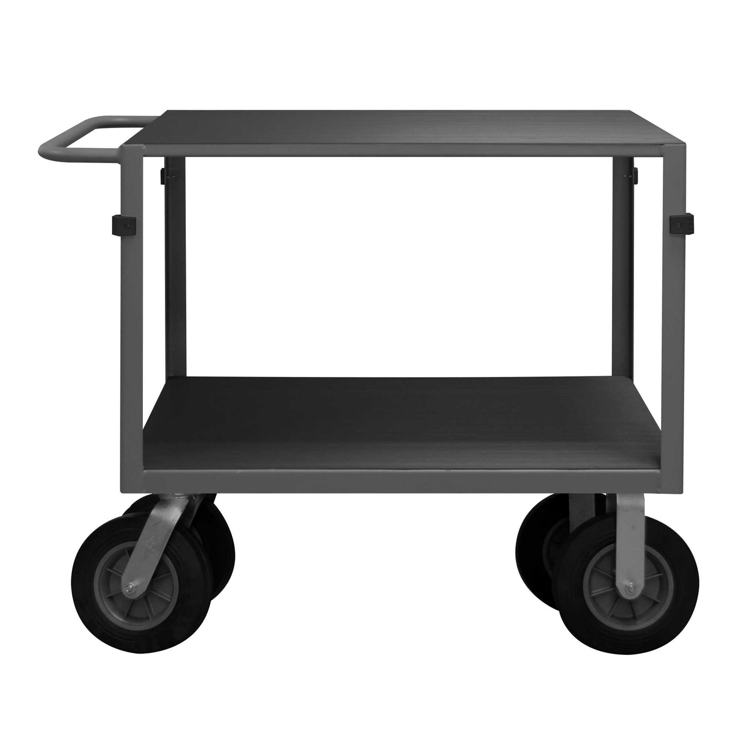 Durham IC243610SPN95 INSTRUMENT CART, 2 SHELVES, 24 X 36, 4 BUMPER CORNERS, WOOD PANEL