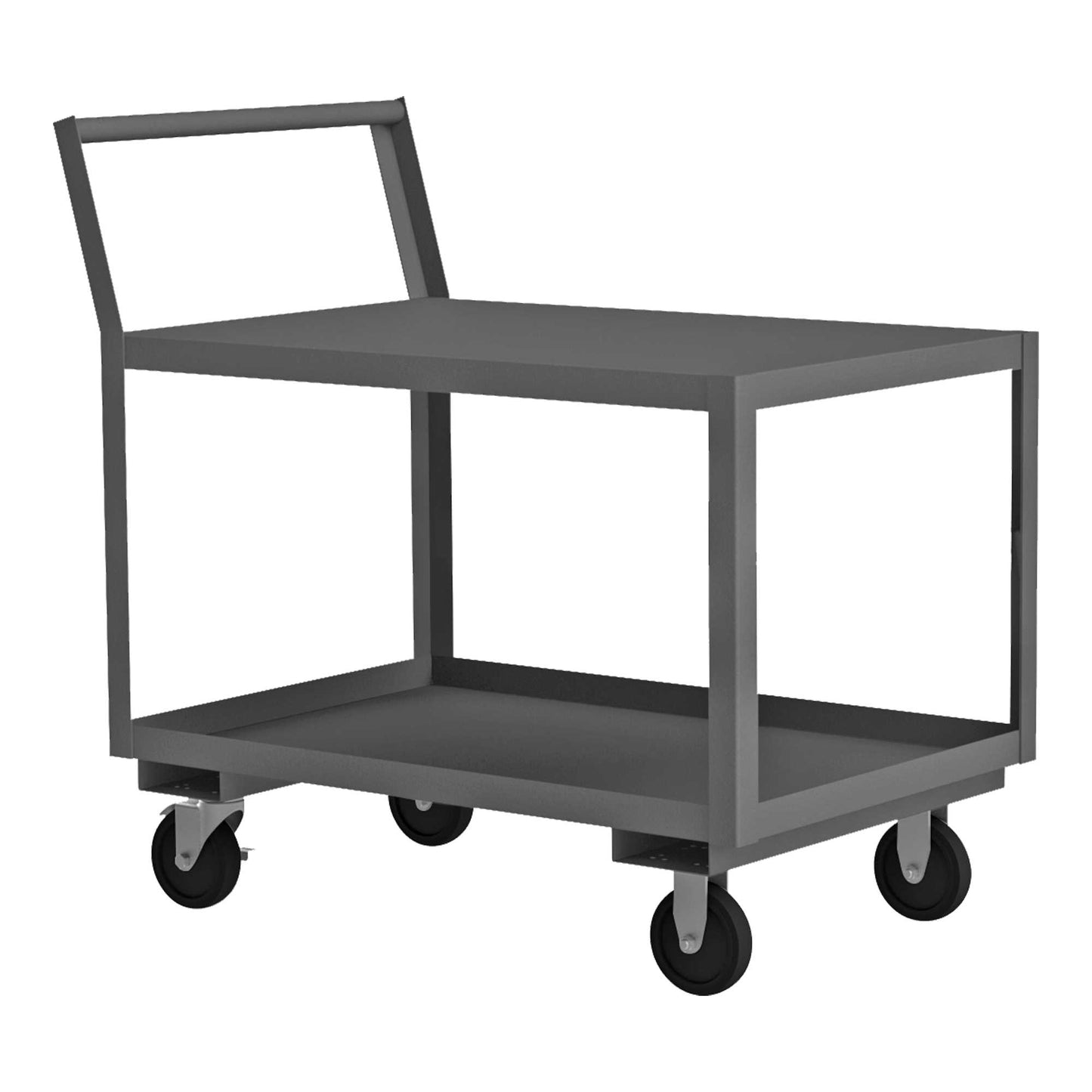 Durham LDO-183039-2-5PO-95 LOW DECK SERVICE TRUCK, 2 SHELVES, 18-1/4 X 33 X 39-5/8