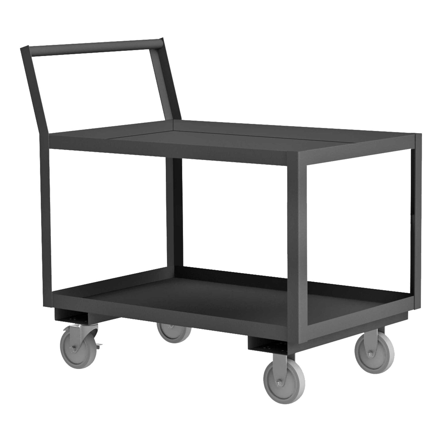 Durham LDO-2448-2-ALU-95 LOW DECK SERVICE TRUCK, 2 SHELVES, 24-1/4 X 51 X 37-1/2