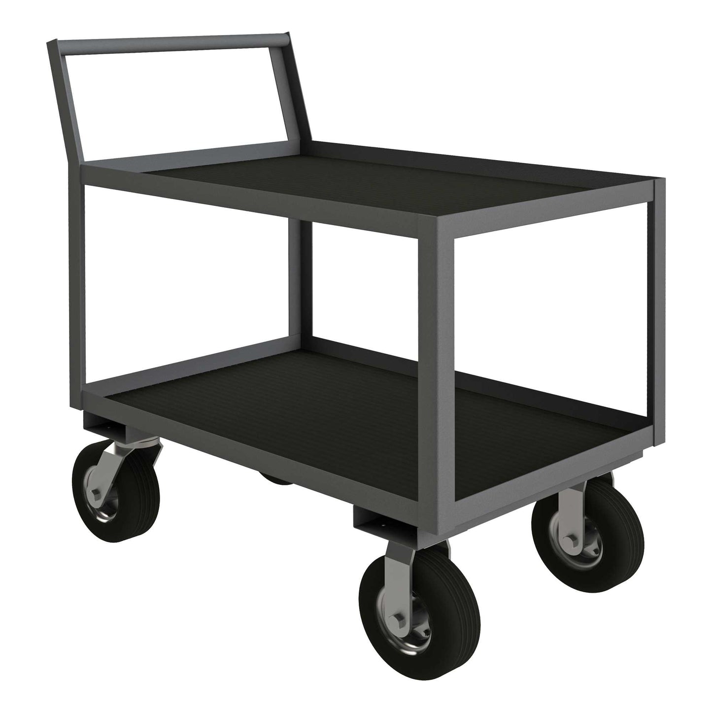 Durham LIC-2436-2-ALU-95 LOW PROFILE INSTRUMENT CART, 2 SHELVES, 24 X 36