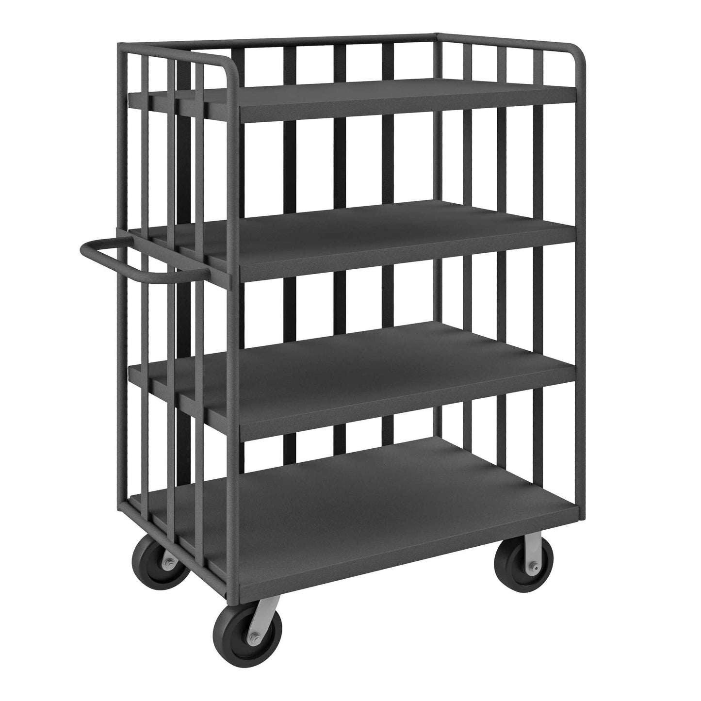 Durham OPT-3624-95 OPEN PORTABLE TRUCK, 3 SHELVES, 1 BASE SHELF, 3600 LBS. CAPACITY, 36 X 24