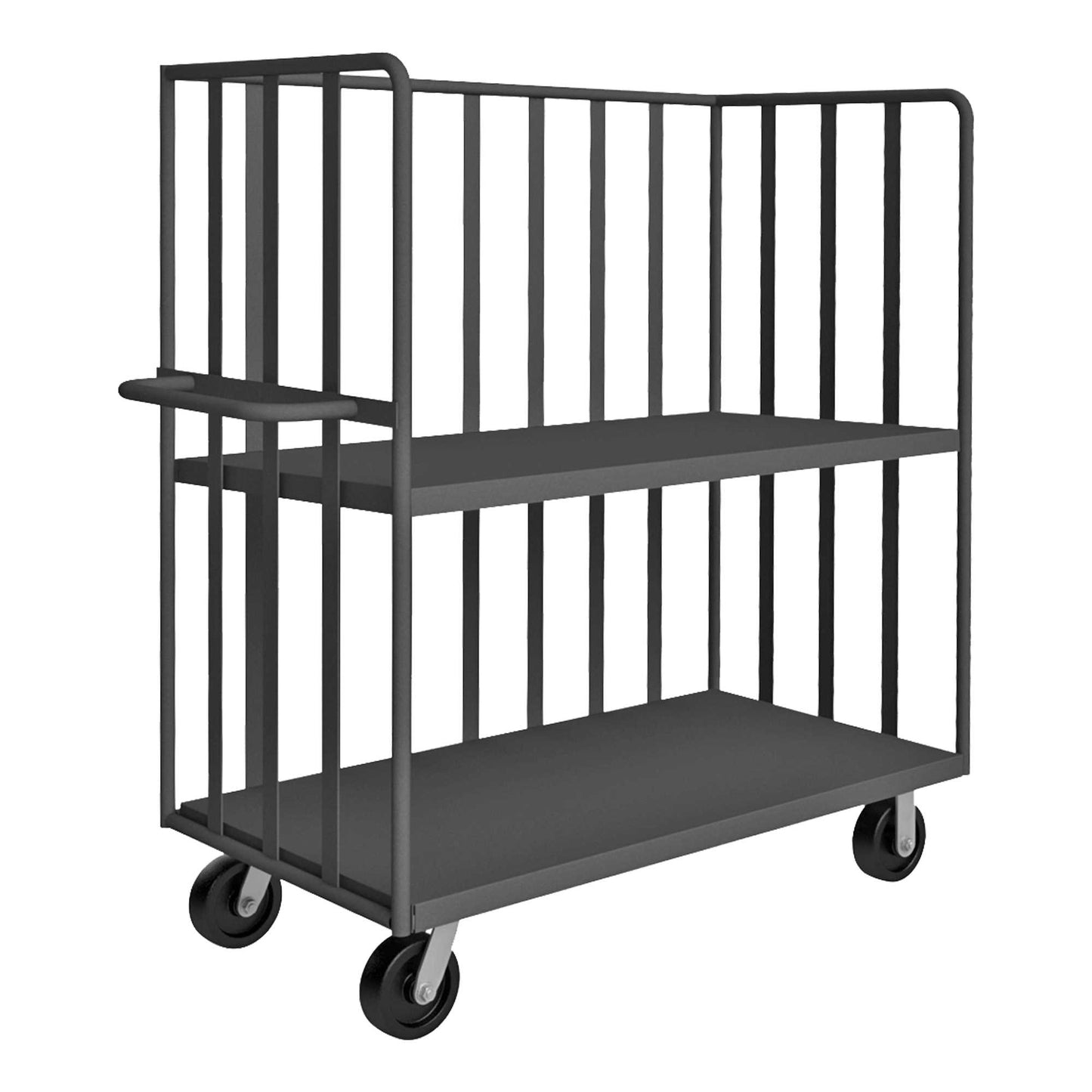 Durham OPT-6030-2-6PH-95 OPEN PORTABLE TRUCK, 1 SHELF, 1 BASE SHELF, 3000 LBS. CAPACITY, 60 X 30