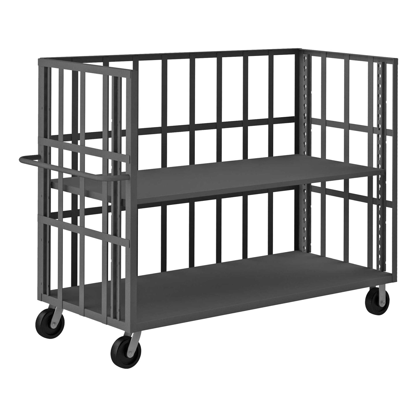 Durham OPTFB-7230-1AS-95 OPEN PORTABLE TRUCK, 1 ADJUSTABLE SHELF, 3000 LBS. CAPACITY, 69-15/16 X 26-7/8