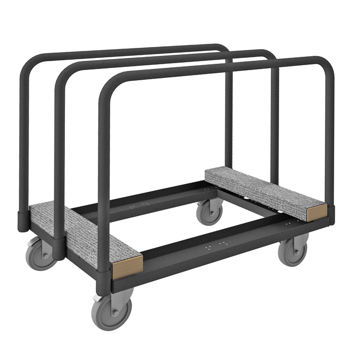 Durham PM-2439-CR-95 PANEL MOVING TRUCK, CARPETED RAILS, 3 REMOVABLE DIVIDERS, 24-1/4 X 39-3/16 X 33-15/16