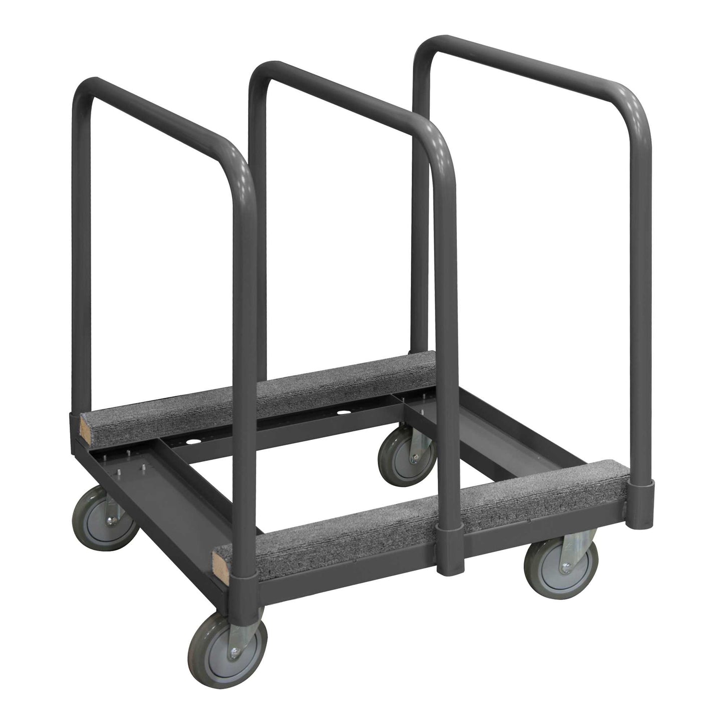 Durham PM-2831-CR-95 PANEL MOVING TRUCK, CARPETED RAILS, 3 REMOVABLE DIVIDERS, 28-1/4 X 31-3/16 X 33-15/16