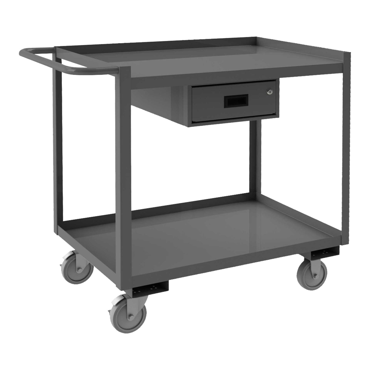 Durham RSC-2436-2-1DR-95 STOCK CART, 2 SHELF, 1 DRAWER, 24-1/4 X 42-1/4 X 37-5/8