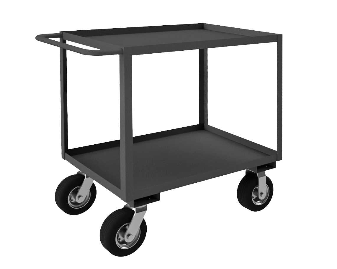 Durham RSC-243639-2-8PN-95 STOCK CART, 2 SHELF, 24-1/4 X 42-1/4 X 39