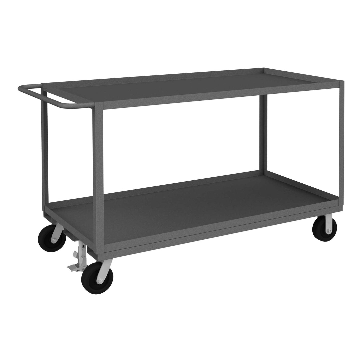 Durham RSC-3060-2-2.4K-ALU-FL-95 STOCK CART, 2 SHELF, 30-1/4 X 66-1/4 X 39