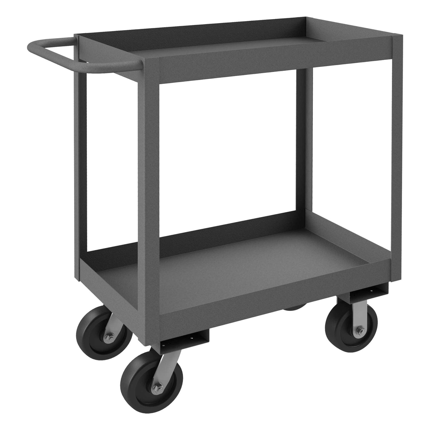 Durham RSC3-1830-2-3.6K-95 STOCK CART, 2 SHELVES WITH HIGH LIPS, 18-1/4 X 36-1/4 X 39