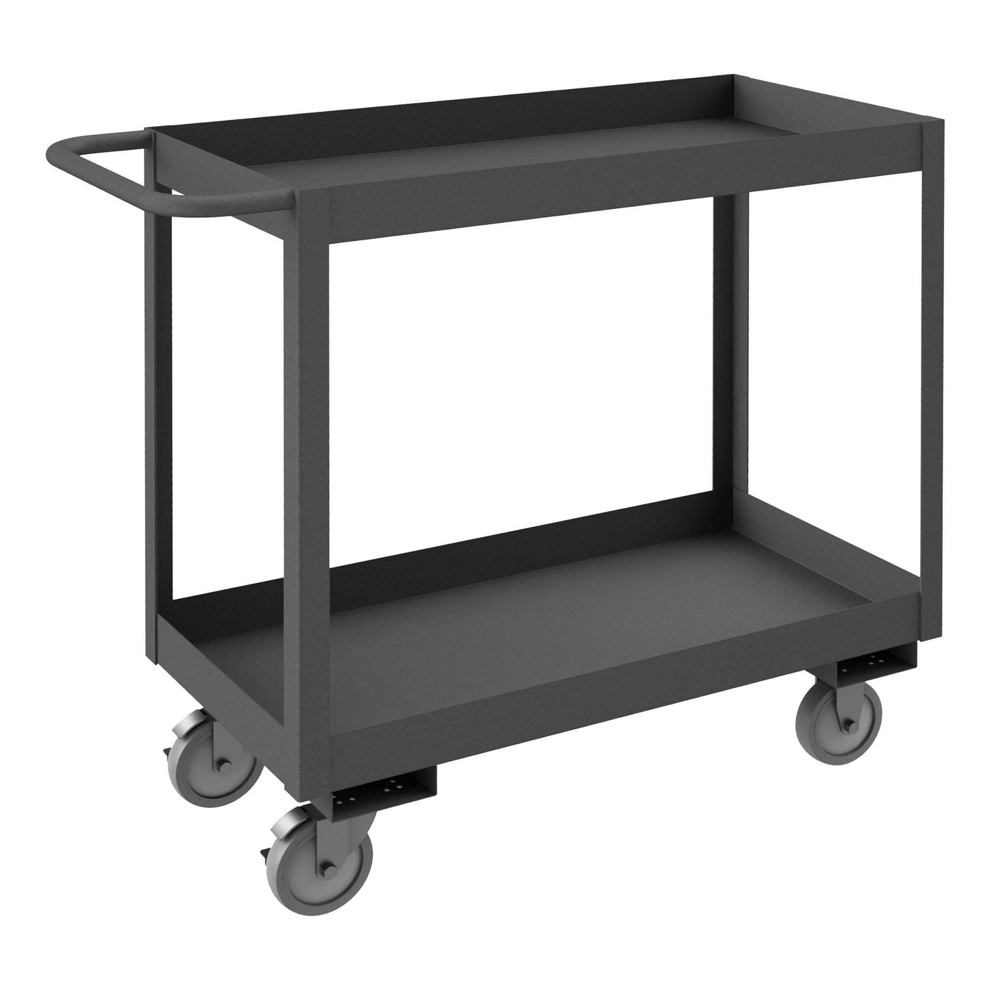 Durham RSC3-1836-2-95 STOCK CART, 2 SHELVES WITH HIGH LIPS, 18-1/4 X 42-1/4 X 37-5/8