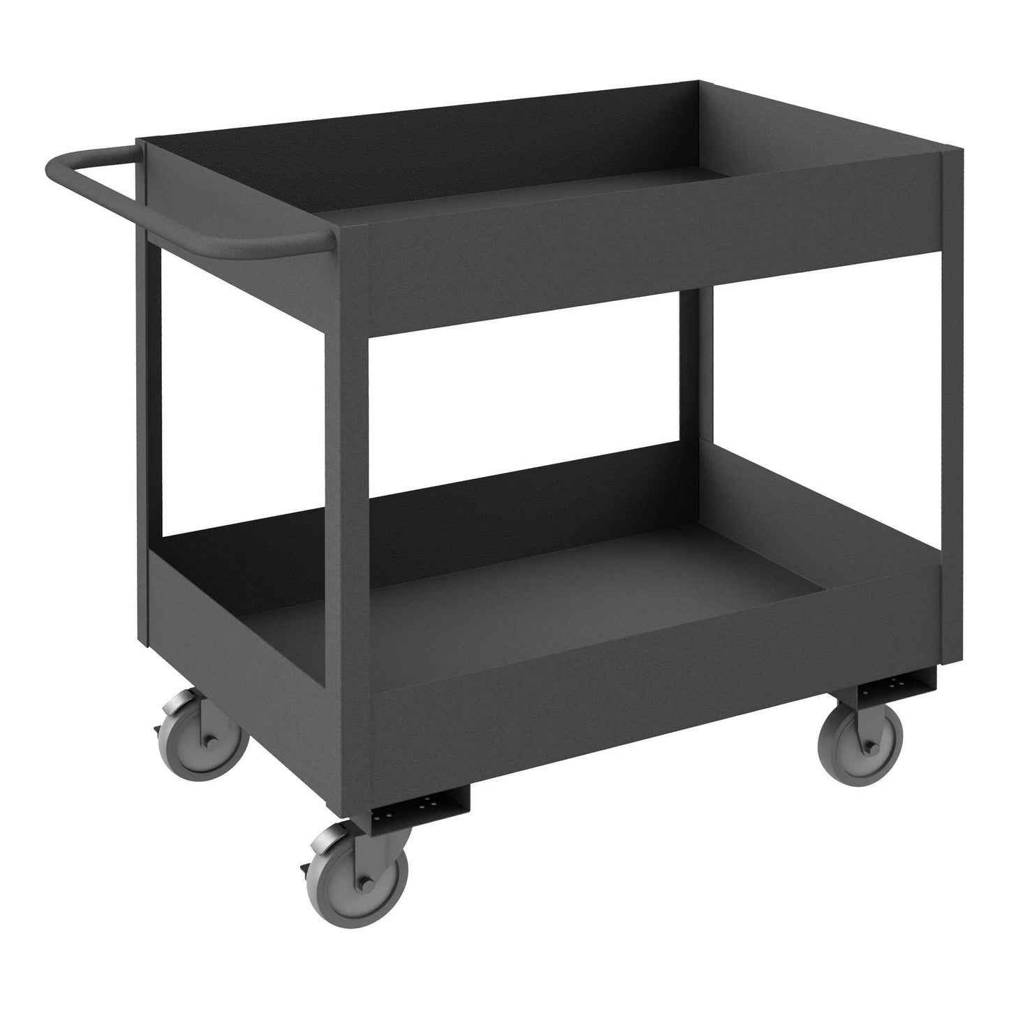 Durham RSC6-1836-2-95 STOCK CART, 2 SHELVES WITH HIGH LIPS, 18-1/4 X 42-1/4 X 37-5/8