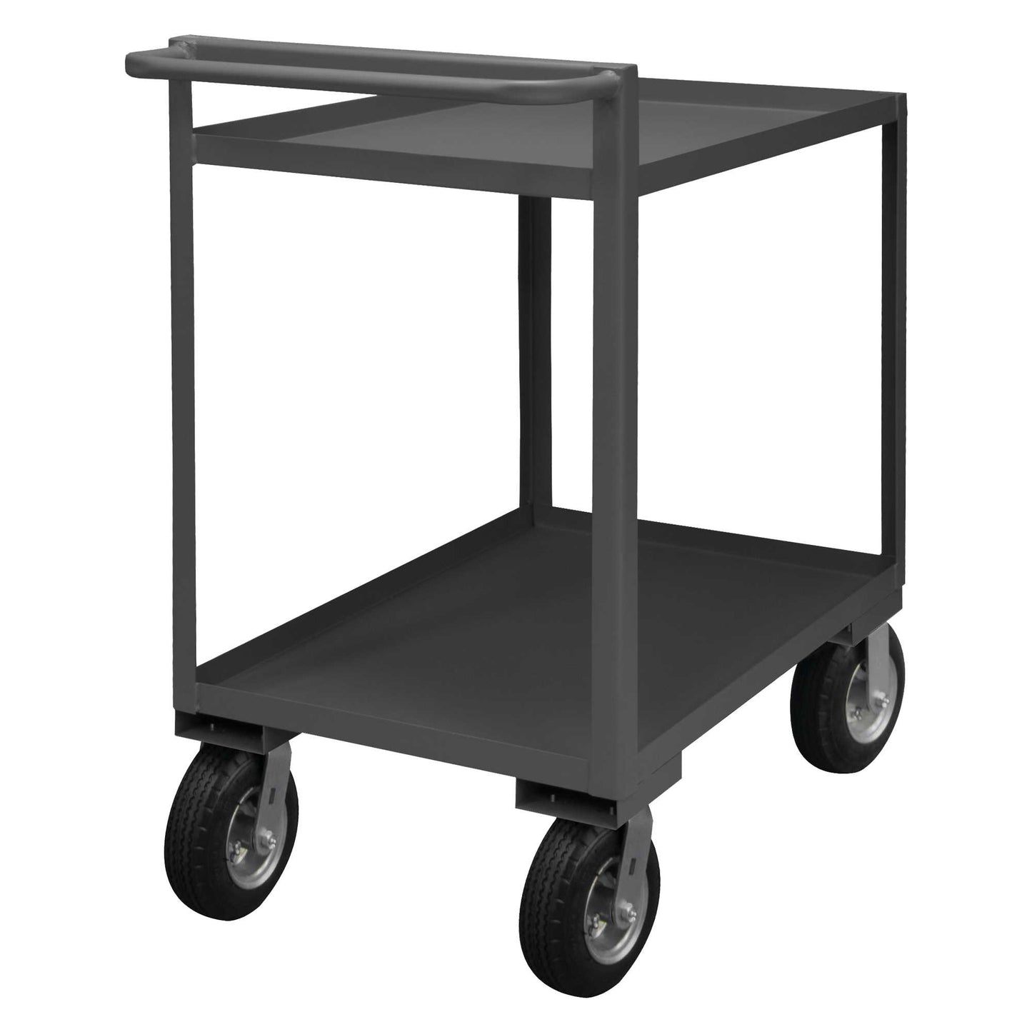 Durham RSCR-2436-95 STOCK CART, 2 SHELF, RAISED HANDLE, 24-1/4 X 42-1/4 X 45-1/4