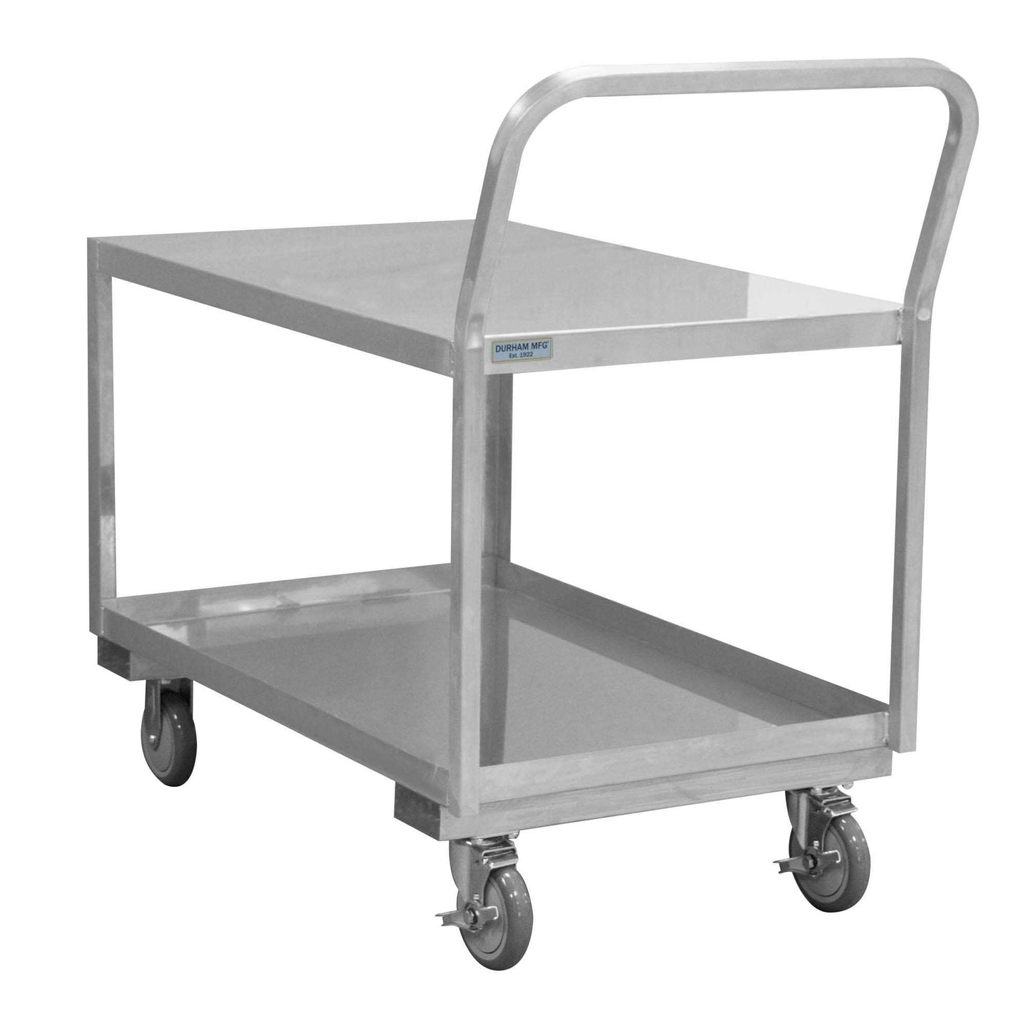 Durham SLDO16304825PU STAINLESS LOW DECK CART, 2 SHELVES, 30-1/8 X 52-3/4 X 38-1/8
