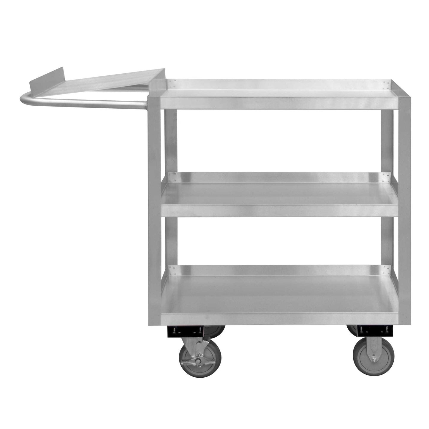 Durham SOPC1618303ALU5PU STAINLESS ORDER PICKING CART, 3 SHELVES, 18-1/8 X 45 X 39