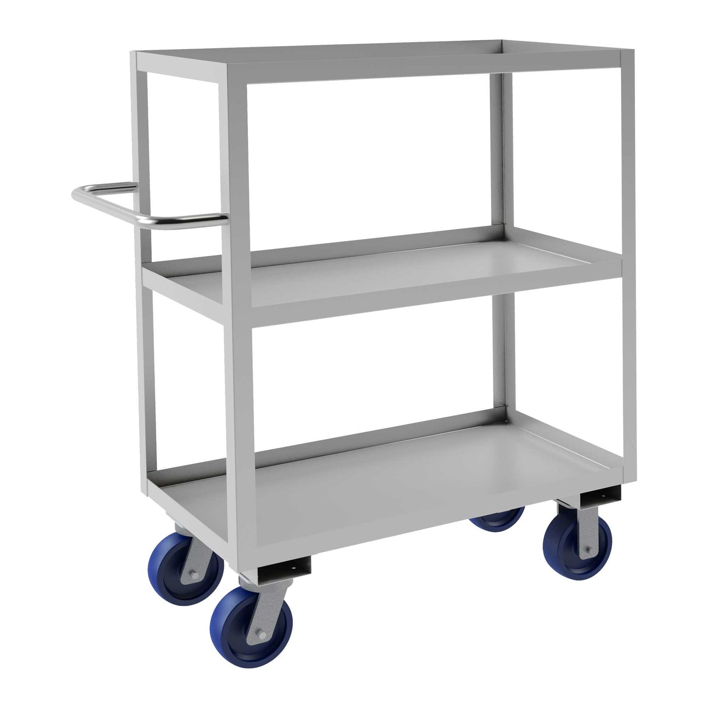 Durham SRSC1618363ALU6PU STAINLESS STEEL STOCK CART, 3 SHELVES, 18-1/8 X 42 X 47