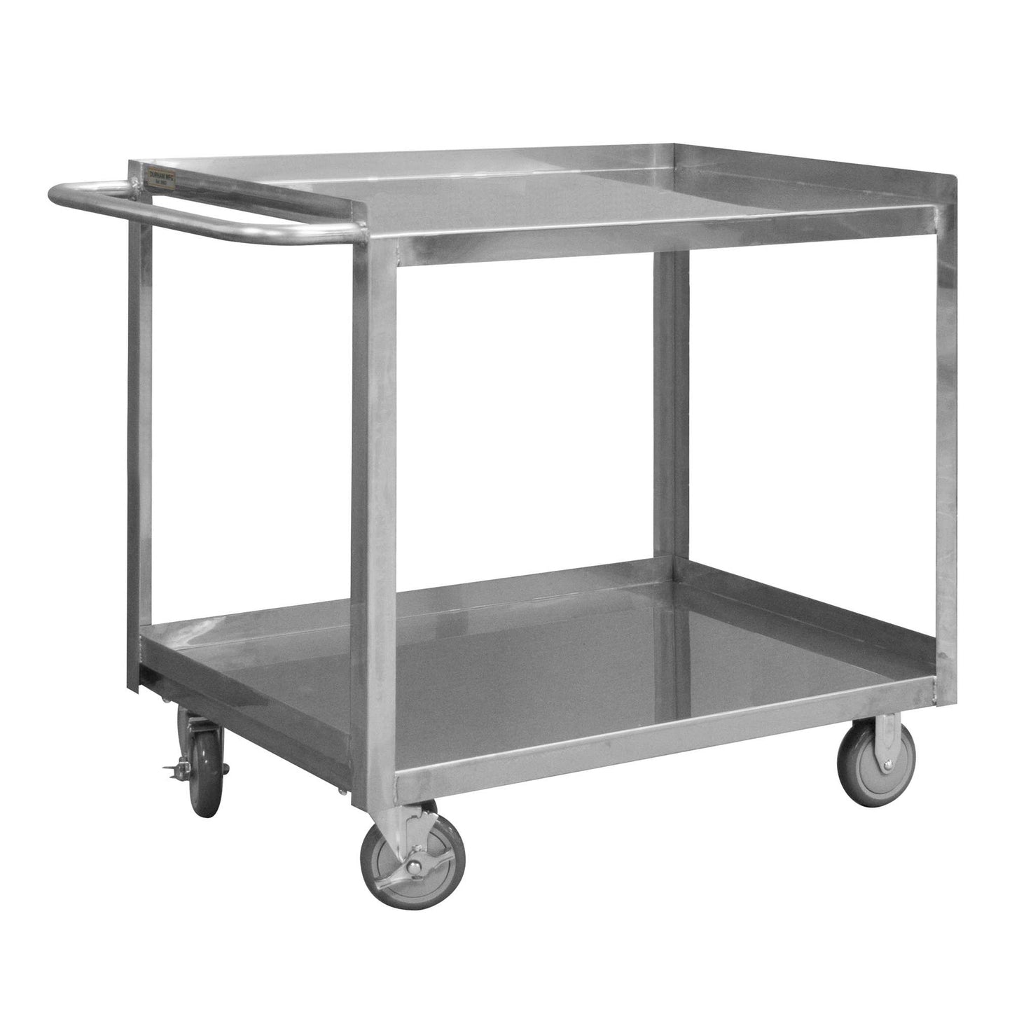 Durham SRSC1624482FLD5PU STAINLESS STEEL STOCK CART, 2 SHELVES, 24-1/8 X 54 X 35