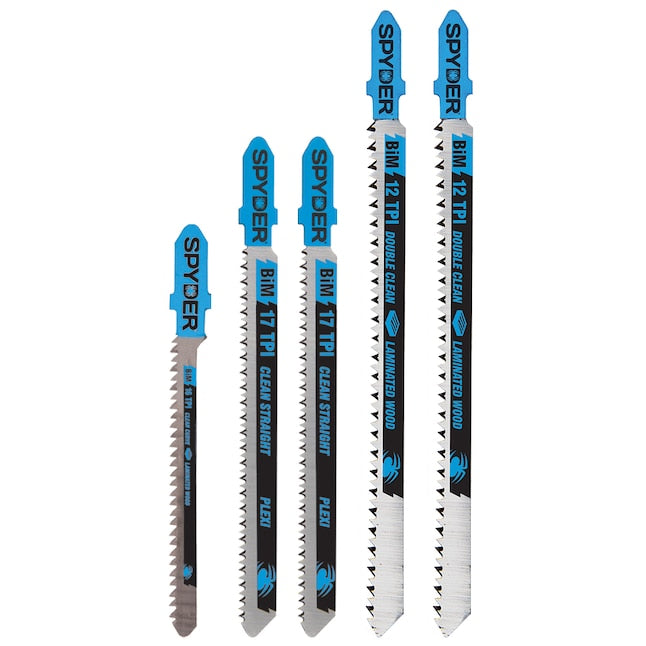 Spyder 300088 Set T-shank Bi-metal Blade Set (5-Pack)