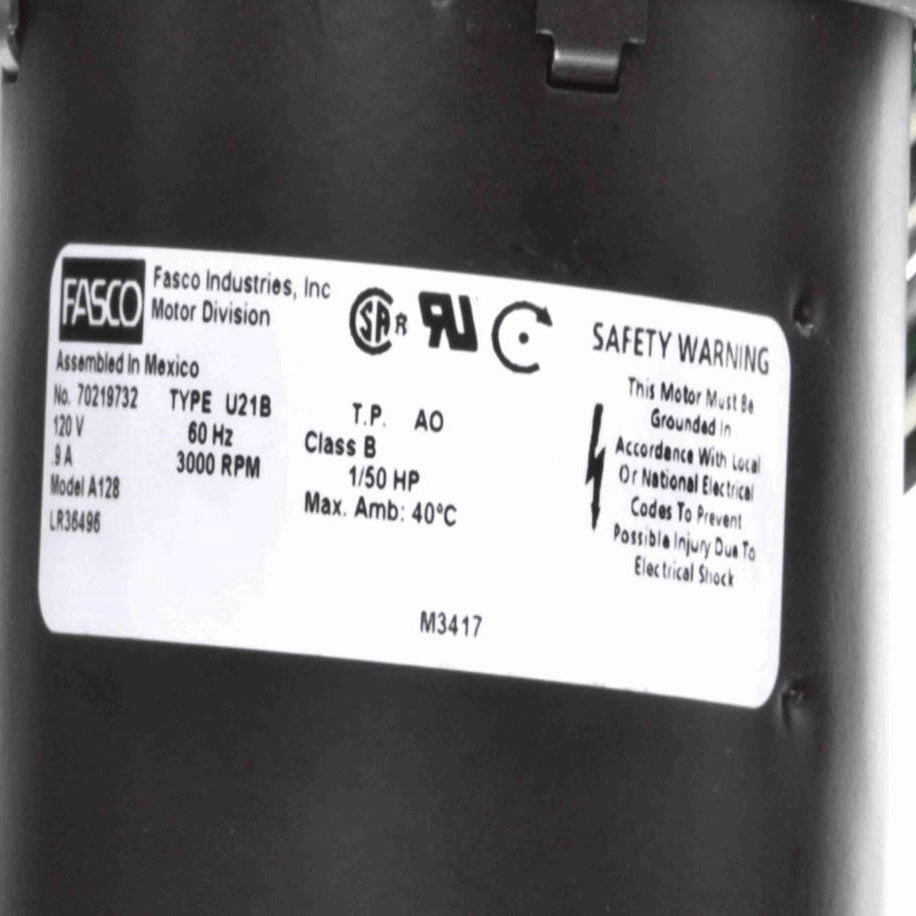 Fasco Round Outlet Shaded Pole OEM Replacement Draft Inducer Blower, 120 Volts, Flange: No - A128