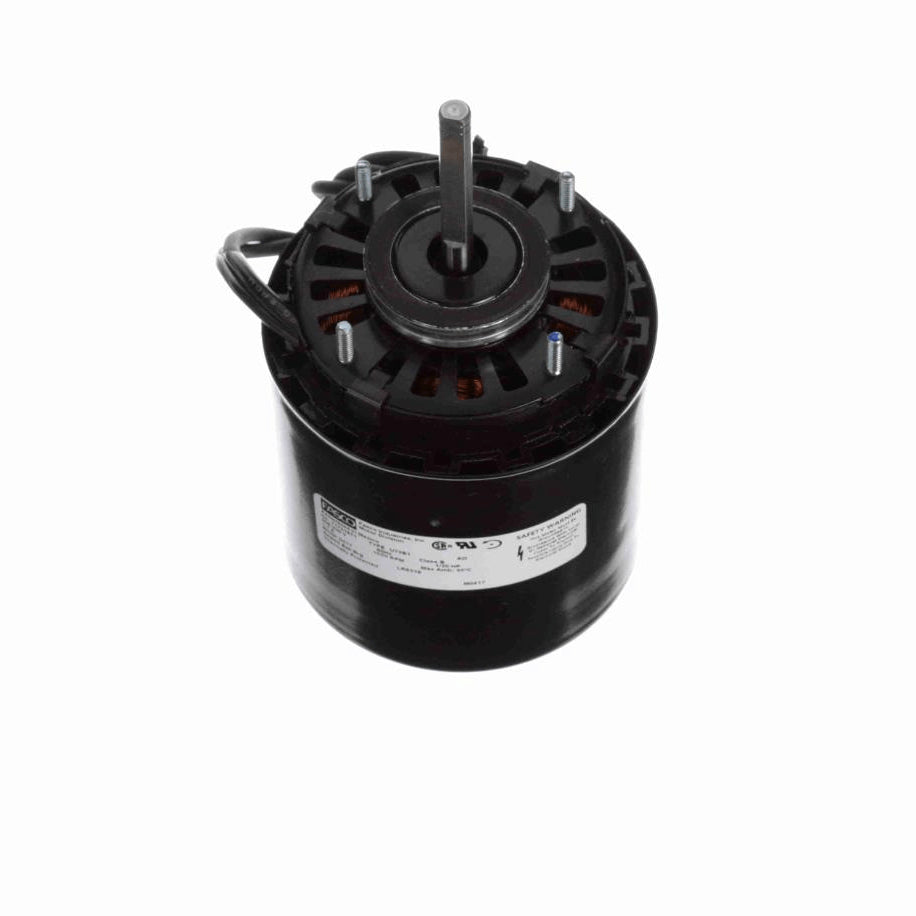 Fasco Refrigeration Motor, 1/20 HP, 1 Ph, 60 Hz, 208-230 V, 1550 RPM, 1 Speed, 3.3" Diameter, OAO - D417